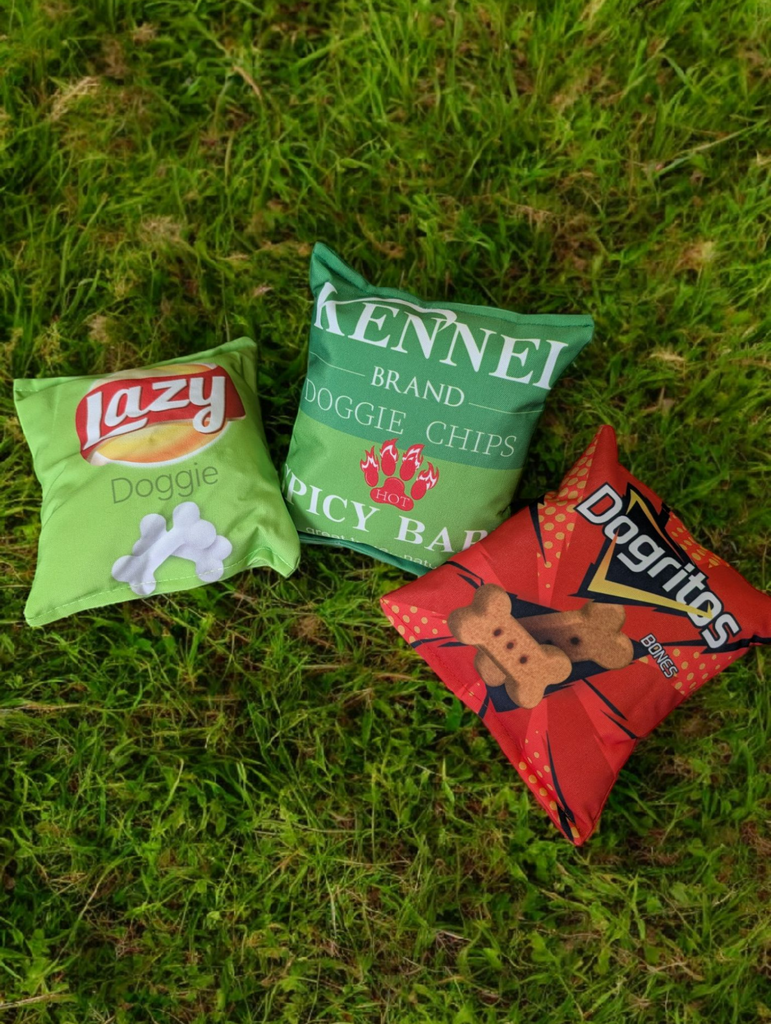 Funny dog crisps toy, light-weight toy great for fetch, crinkle noise for mental stimulation, three different styles available in whitley bay