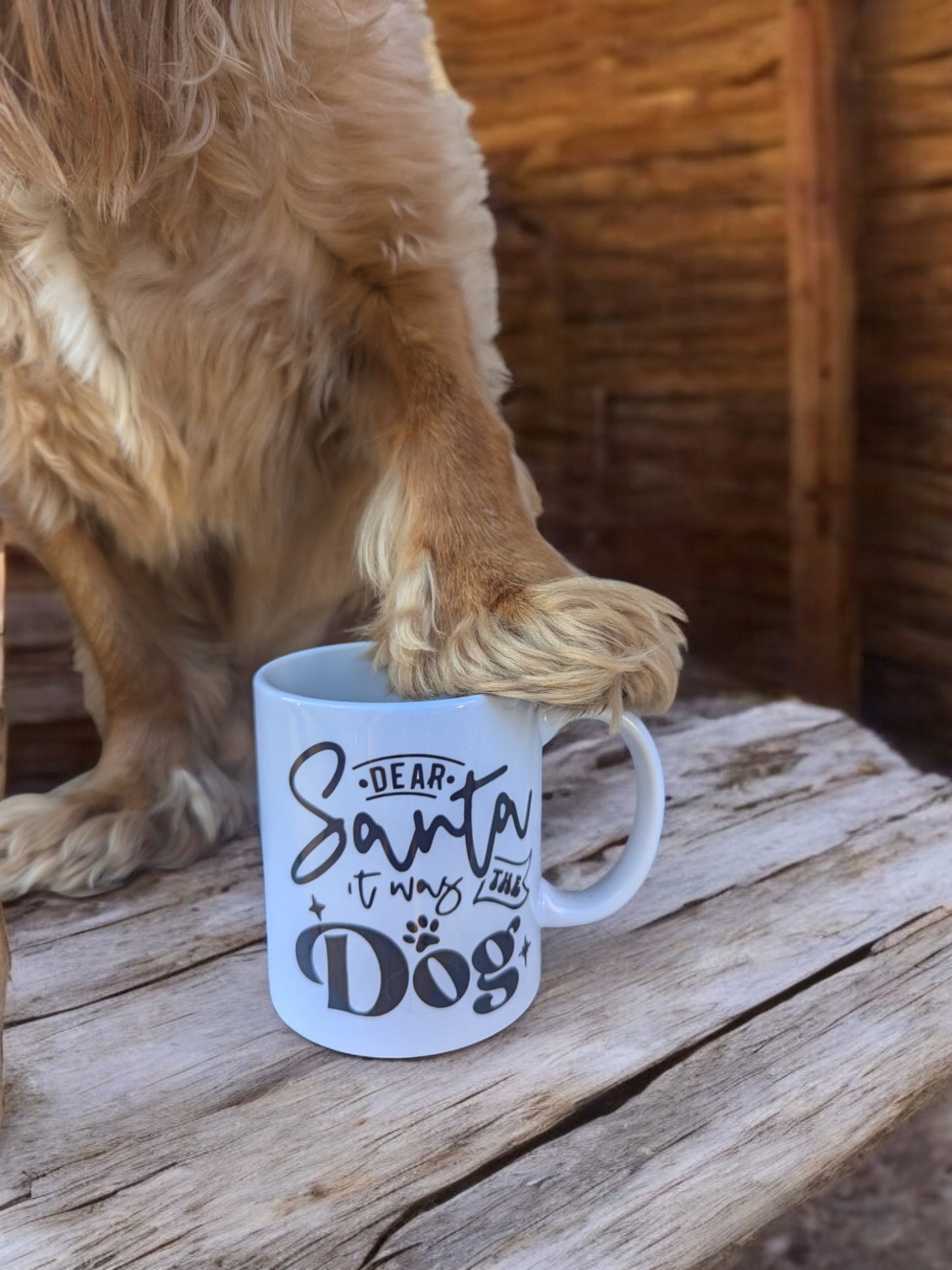 Dear Santa It Was The Dog - Pablo's Handmade Coffee Mugs