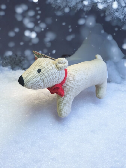 Polar Bear Knitted Plush Toy