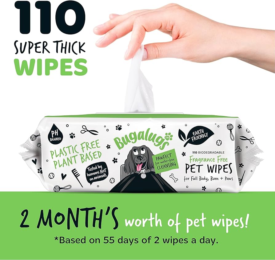 Bugalugs Fragrance Free Wipes