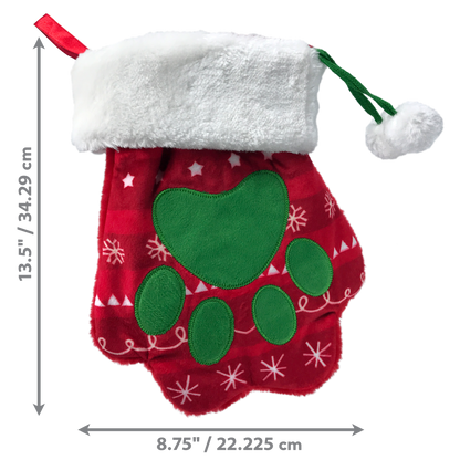 KONG Holiday Stocking Paw