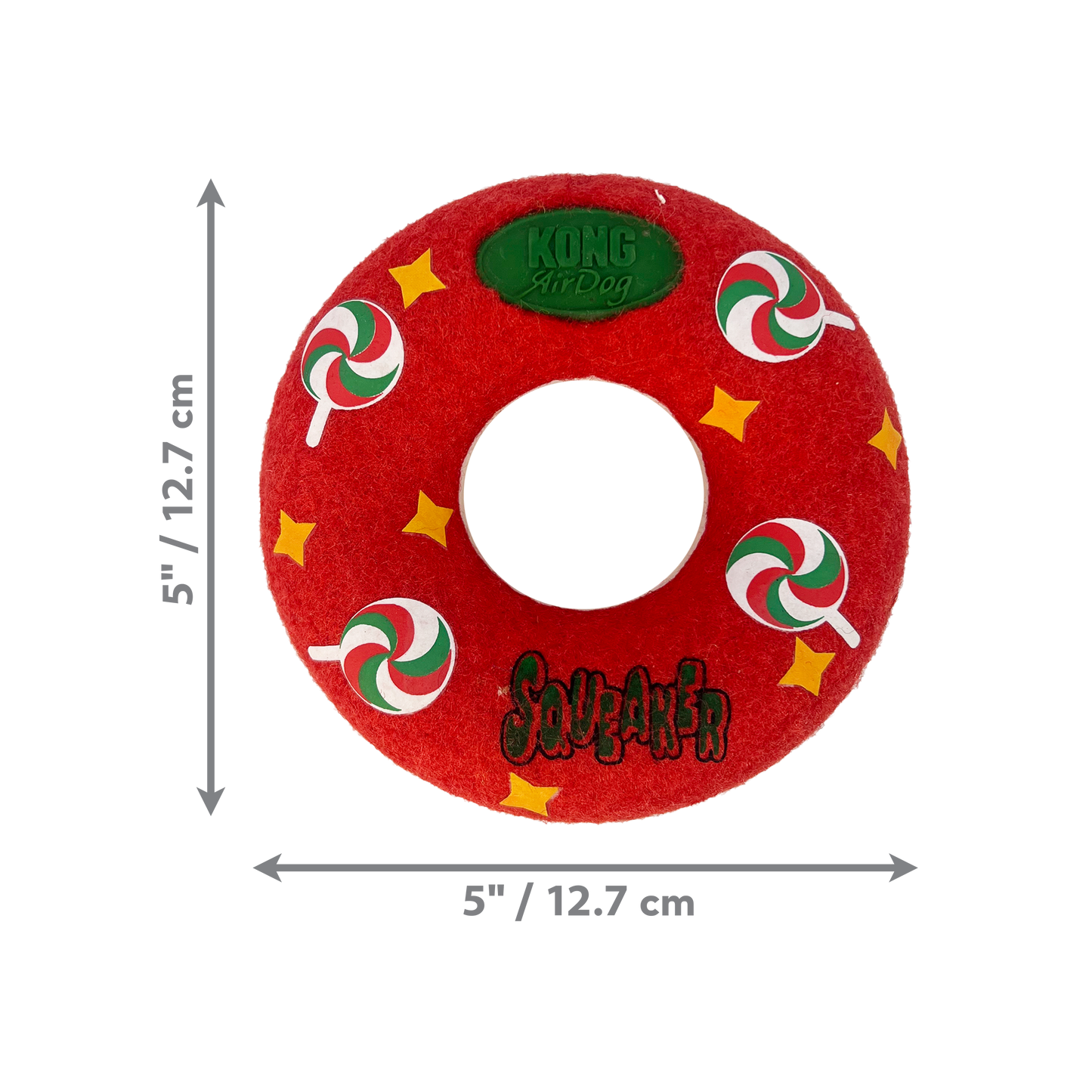 KONG Holiday AirDog Squeaker Donut