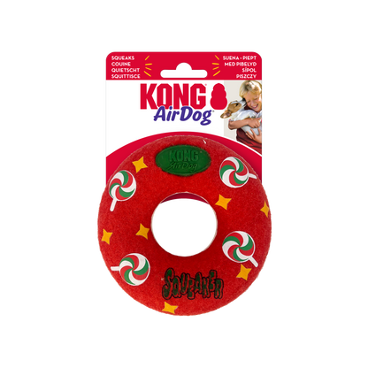 KONG Holiday AirDog Squeaker Donut