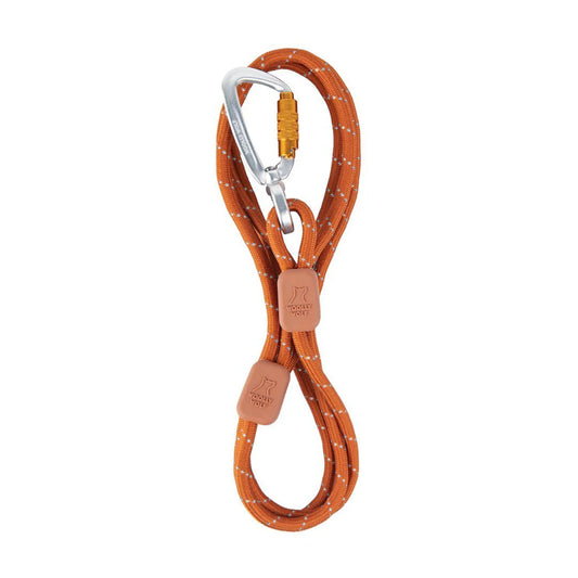 Woolly Wolf - Rope Leash Thin Terracotta