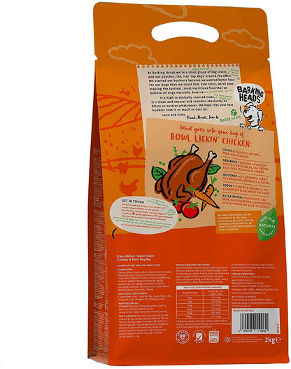 Barking Heads Bowl Lickin Chicken - 2kg